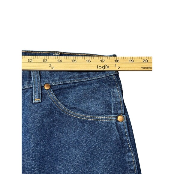 Wrangler 936DEN Cowboy Cut Slim Fit Jeans Men’s 36x36 Blue Denim Straight USA - Picture 7 of 9
